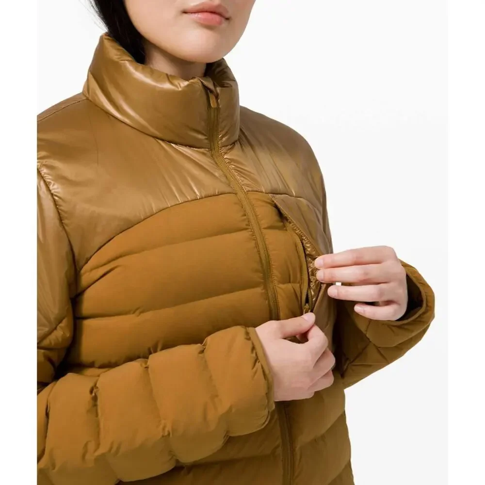 *NWT, Lululemon, Women,  Navigation Stretch Down Jacket, Spiced Bronzed, Sz 8 - Picture 5 of 11